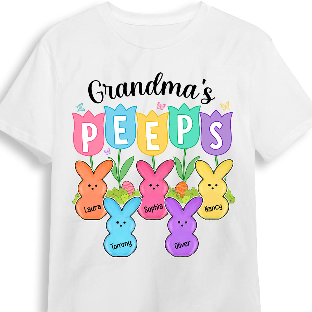 Personalized Gift For Grandma Peeps Easter Shirt 23543 Primary Mockup