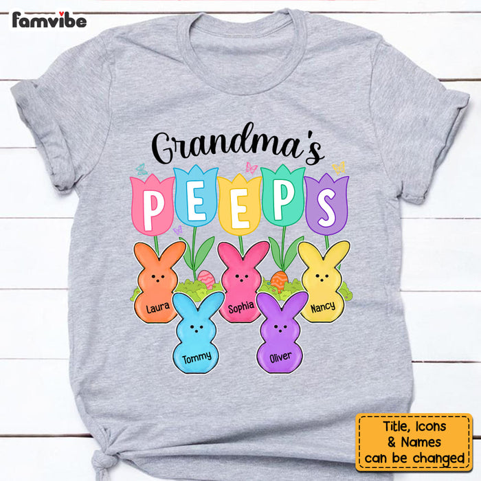 Personalized Gift For Grandma Peeps Easter Shirt - Hoodie - Sweatshirt 23543 1