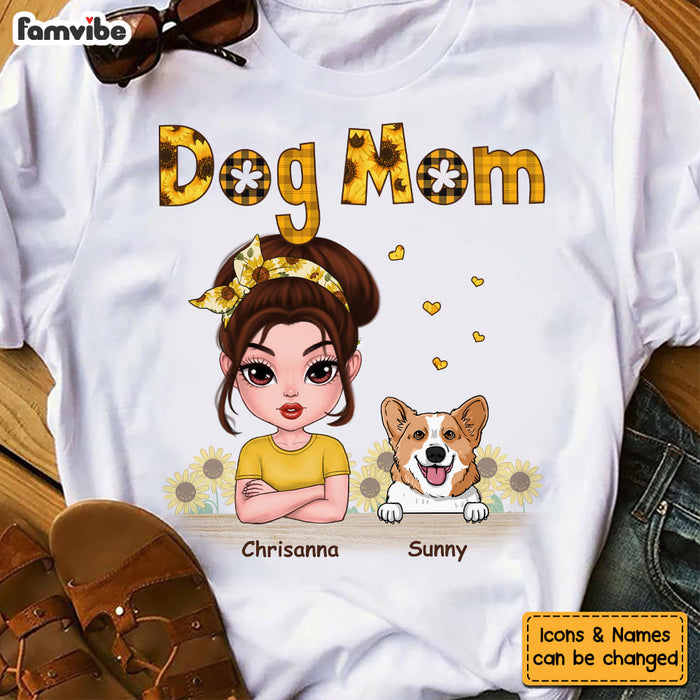 Personalized Gift For Dog Mom Sunflower Shirt - Hoodie - Sweatshirt 23545 1