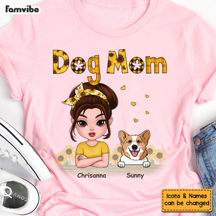 Personalized Gift For Dog Mom Sunflower Shirt - Hoodie - Sweatshirt 23545 1