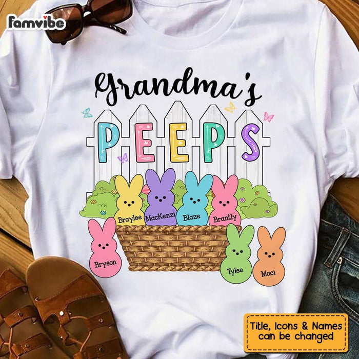 Personalized Grandma Peeps Easter Shirt - Hoodie - Sweatshirt 23548 1