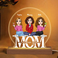Personalized Mom We Love You Plaque LED Lamp Night Light 23557 thumb 1