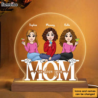Personalized Mom We Love You Plaque LED Lamp Night Light 23557 thumb 1