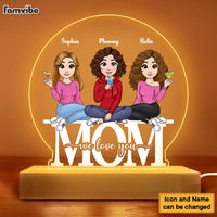 Personalized Mom We Love You Plaque LED Lamp Night Light 23557 thumb 1