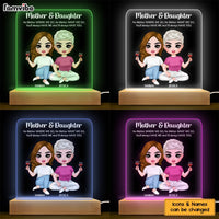 Personalized Gift Mother And Daughter Plaque LED Lamp Night Light 23558 thumb 1