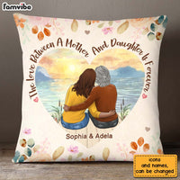Personalized Gift For Mom The Love Between A Mother And Daughter Is Forever Pillow 23561 thumb 1