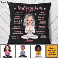 Personalized Gift For Woman God Says Pillow 23562 thumb 1