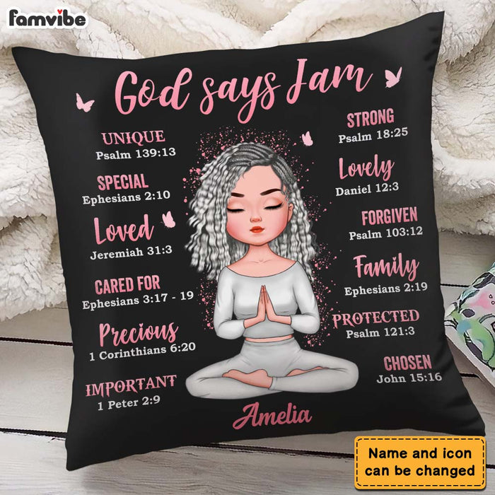 Personalized Gift For Woman God Says Pillow 23562 1