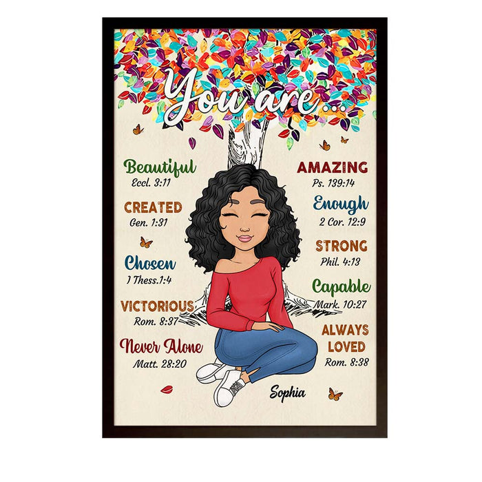 Personalized Gift For Daughter You Are Bible Verses Poster 23245 1