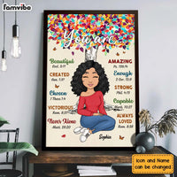 Personalized Gift For Daughter You Are Bible Verses Poster 23245 thumb 1