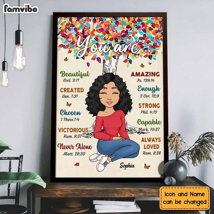 Personalized Gift For Daughter You Are Bible Verses Poster 23245 1