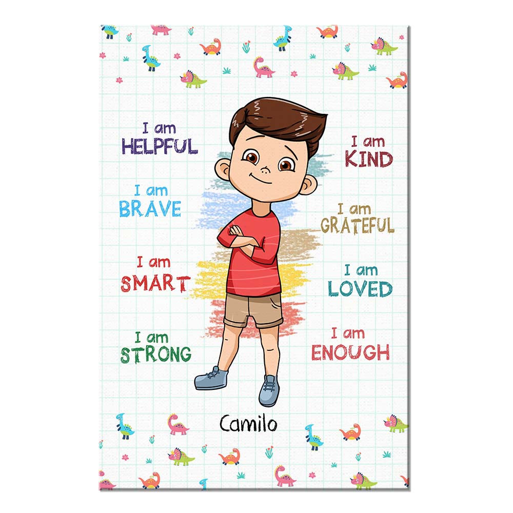 Personalized Gift For Grandson I Am Kind Poster 23150 Primary Mockup