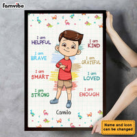 Personalized Gift For Grandson I Am Kind Poster 23150 thumb 1