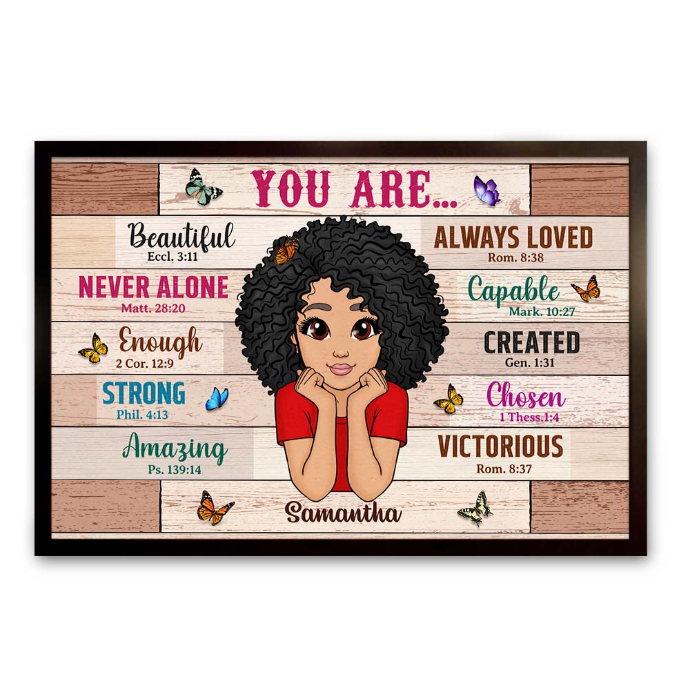 Personalized Gift For Daughter You Are Bible Verses Poster 23270 Primary Mockup