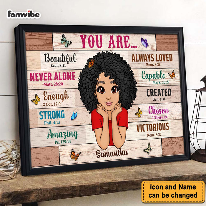 Personalized Gift For Daughter You Are Bible Verses Poster 23270 1