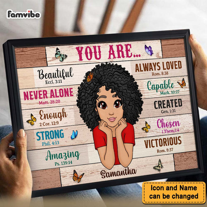 Personalized Gift For Daughter You Are Bible Verses Poster 23270 1