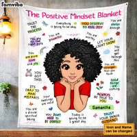 Personalized Gift For Granddaughter Positive Mindset Blanket 23077 thumb 1