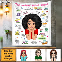 Personalized Gift For Granddaughter Positive Mindset Blanket 23077 thumb 1