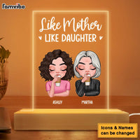 Personalized Gift Like Mother Like Daughter Plaque LED Lamp Night Light 23573 thumb 1