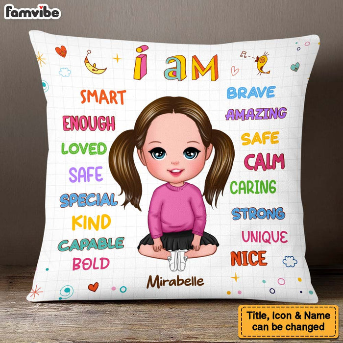 Personalized Gift For Granddaughter I Am Kind Pillow 23574 1