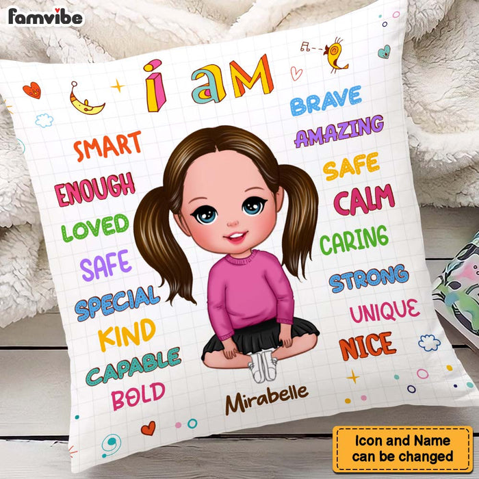 Personalized Gift For Granddaughter I Am Kind Pillow 23574 1