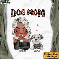 Personalized Dog Mom Cowprint Shirt - Hoodie - Sweatshirt 23575 thumb 1