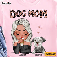 Personalized Dog Mom Cowprint Shirt - Hoodie - Sweatshirt 23575 thumb 1