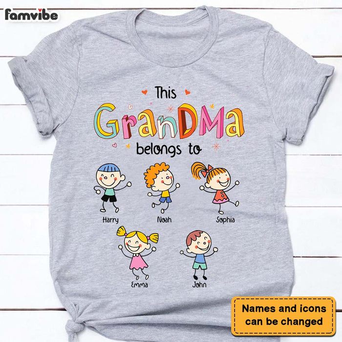 Personalized This Grandma Belongs To Shirt - Hoodie - Sweatshirt 23576 1