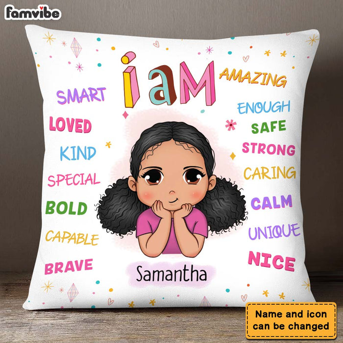 Personalized Gift For Granddaughter I Am Kind Pillow 23578 1