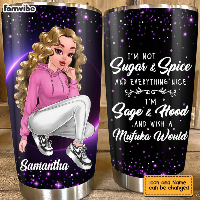 Personalized I'm Not Sugar And Spice Steel Tumbler 23579 1