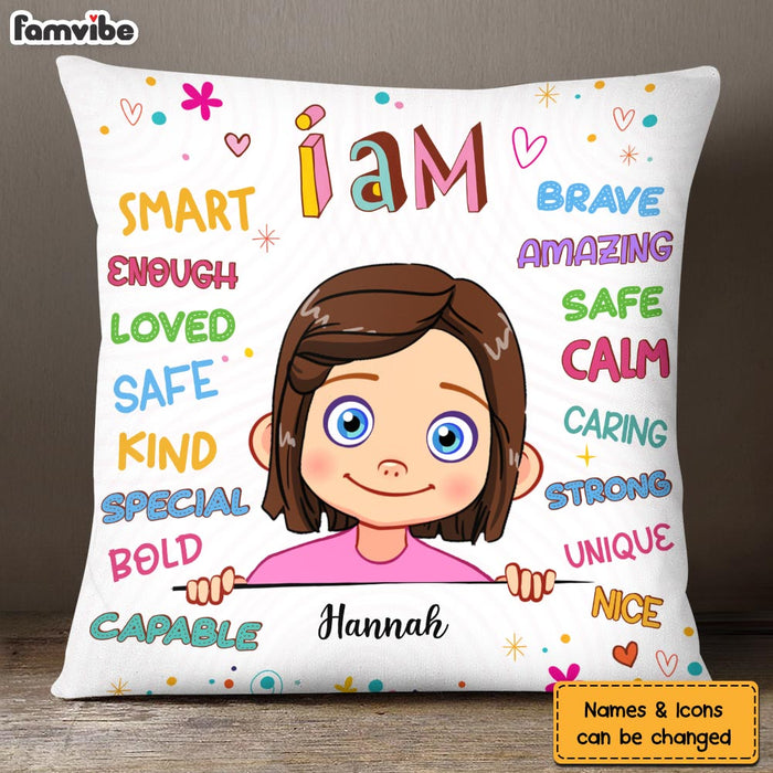 Personalized Gift For Granddaughter I Am Kind Pillow 23582 1