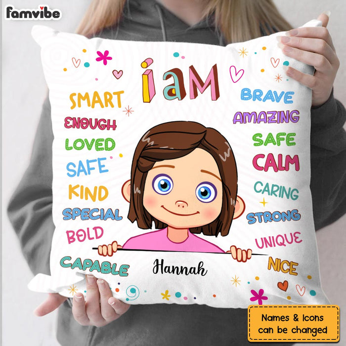 Personalized Gift For Granddaughter I Am Kind Pillow 23582 1