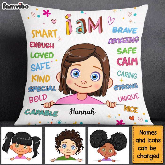 Personalized Gift For Granddaughter I Am Kind Pillow 23582 1