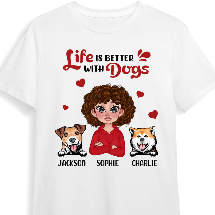 Personalized Gift Life Is Better With Dogs Shirt - Hoodie - Sweatshirt 23583 1