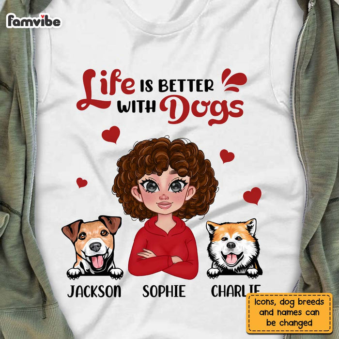 Personalized Gift Life Is Better With Dogs Shirt - Hoodie - Sweatshirt 23583 1