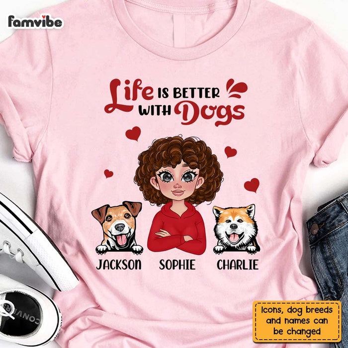 Personalized Gift Life Is Better With Dogs Shirt - Hoodie - Sweatshirt 23583 1