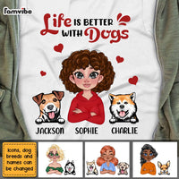 Personalized Gift Life Is Better With Dogs Shirt - Hoodie - Sweatshirt 23583 thumb 1