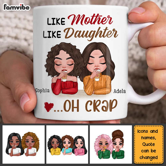 Personalized Gift Like Mother Like Daughter Mug 23261 1