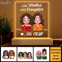 Personalized Gift Like Mother Like Daughter Plaque LED Lamp Night Light 23594 thumb 1
