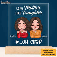 Personalized Gift Like Mother Like Daughter Plaque LED Lamp Night Light 23594 thumb 1