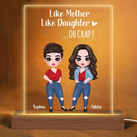 Personalized Gift Like Mother Like Daughter Plaque LED Lamp Night Light 23595 thumb 1