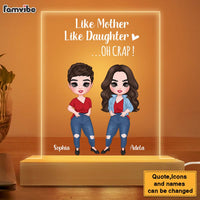 Personalized Gift Like Mother Like Daughter Plaque LED Lamp Night Light 23595 thumb 1