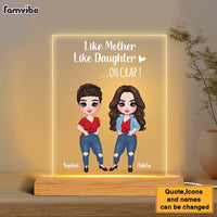 Personalized Gift Like Mother Like Daughter Plaque LED Lamp Night Light 23595 thumb 1