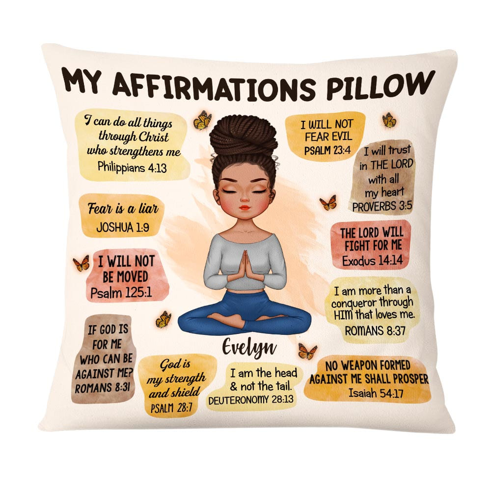 Personalized Christian Affirmations Pillow 23597 Primary Mockup