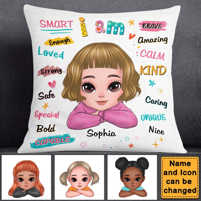Personalized Gift For Granddaughter I Am Kind Pillow 23598 1