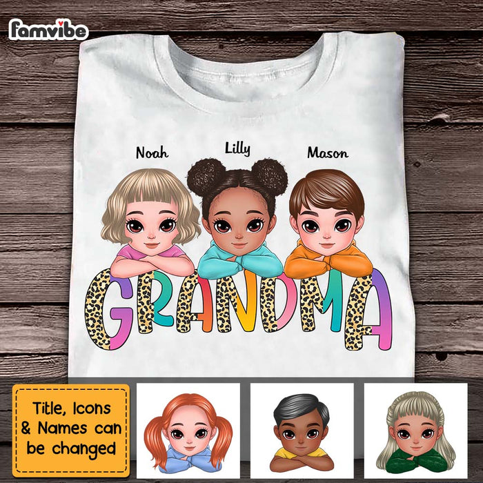 Personalized Gift for Grandma Leopard Print Shirt - Hoodie - Sweatshirt 23599 1