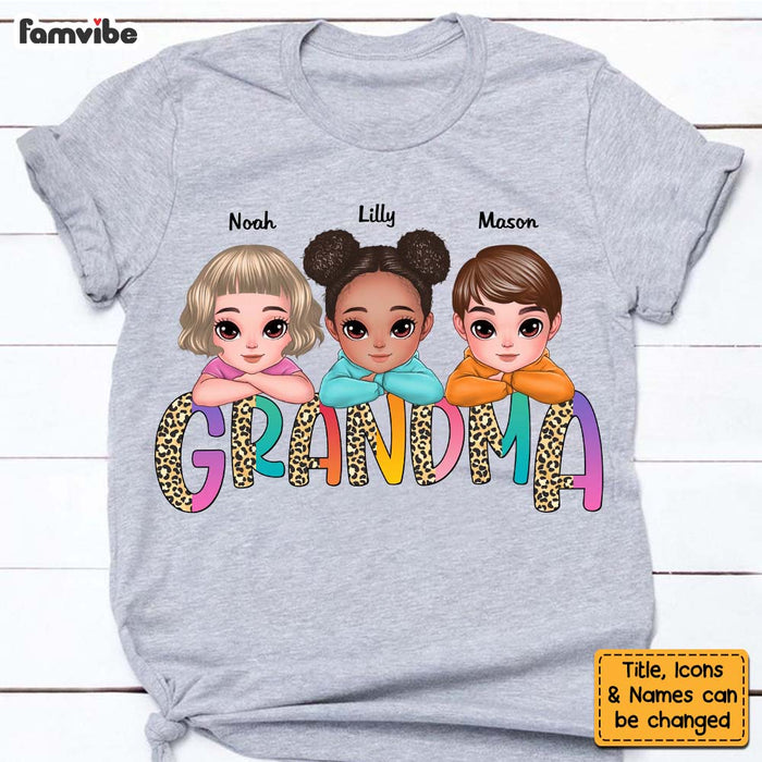 Personalized Gift for Grandma Leopard Print Shirt - Hoodie - Sweatshirt 23599 1