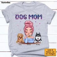 Personalized Gift for Dog Mom Neon Leopard  Print Shirt - Hoodie - Sweatshirt 23600 thumb 1