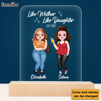 Personalized Gift Like Mother Like Daughter Plaque LED Lamp Night Light 23601 thumb 1
