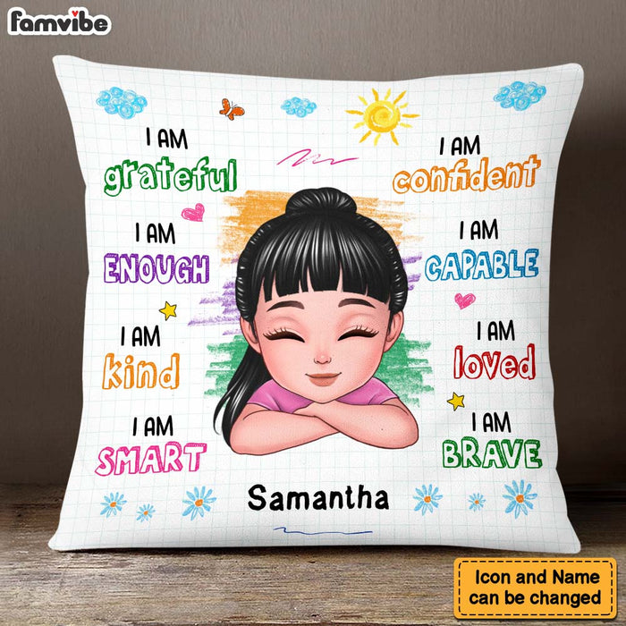Personalized Gift For Granddaughter I Am Kind Pillow 23602 1
